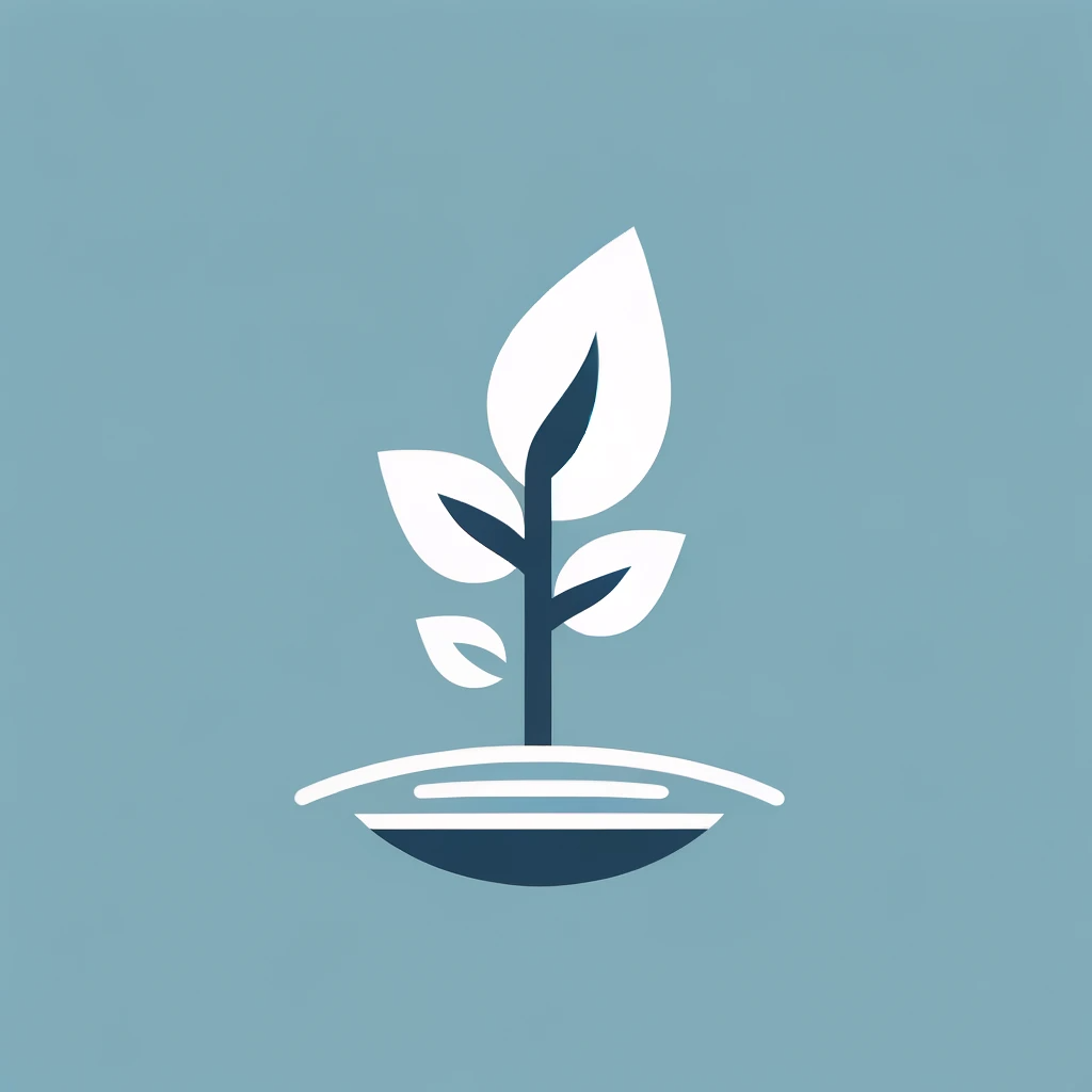 Logo - image of growing seedling